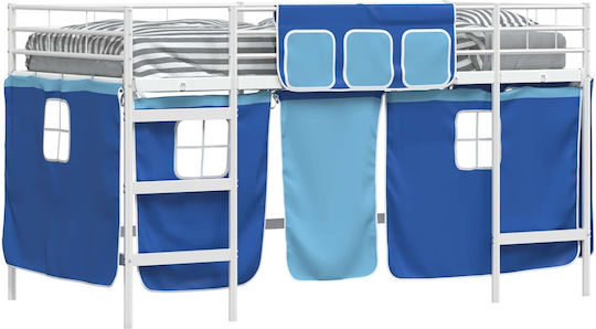 Kids Bed Loft Semi Double White for Mattress 116.5x207cm