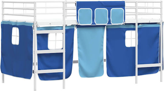 Kids Bed Loft Semi Double White for Mattress 116.5x207cm