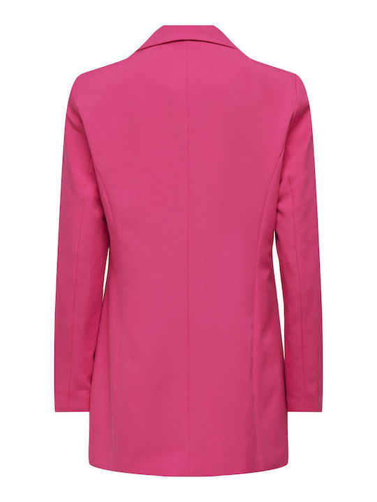 Only Maia Long Women's Blazer Fuchsia