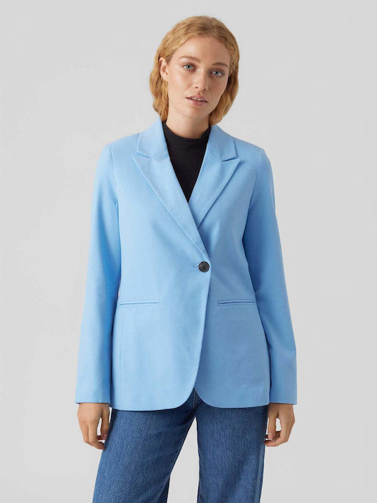 Vero Moda Rieloa Γυναικείο Σακάκι Γαλάζιο