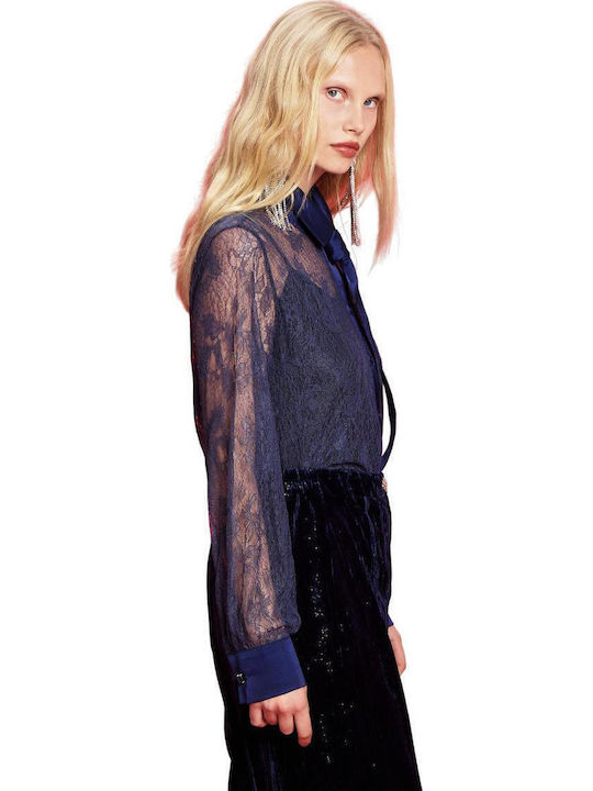 Women's Long Sleeve Shirt Blue