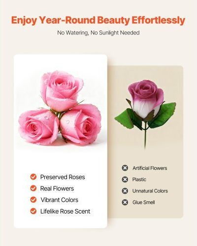 Vevor Eternal Flowers 50 Preserved Roses Box
