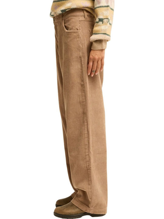 Cord Women's Fabric Trousers Cobblestone