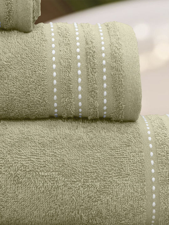 Lino Home Комплект Кърпи за Баня 3бр Veluva Lemon Тегло 450гр/кв.м