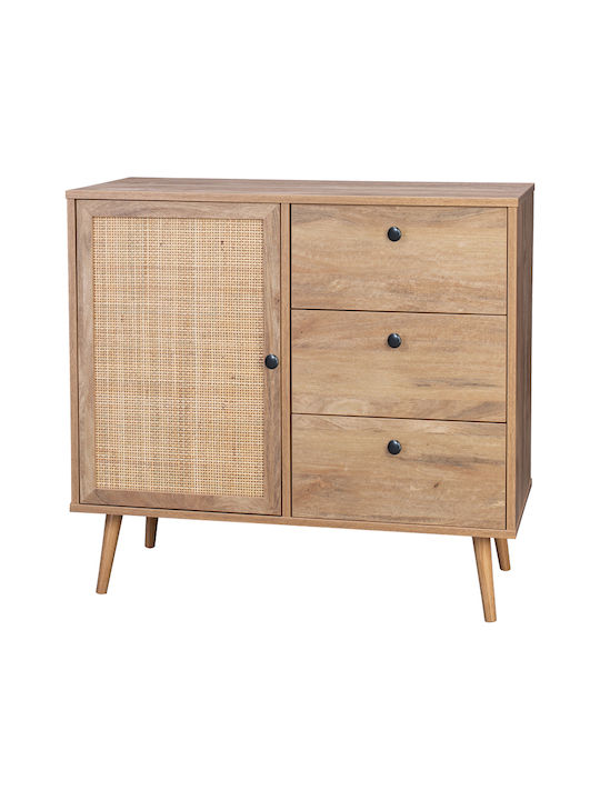 Sideboard Oslo made of Wood with Drawers Sonoma Shade 85x39x79cm