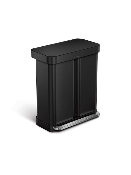 Simplehuman Coș de Gunoi din Oțel Inoxidabil cu Pedală 58lt 1buc