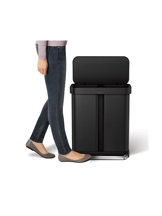Simplehuman Coș de Gunoi din Oțel Inoxidabil cu Pedală 58lt 1buc