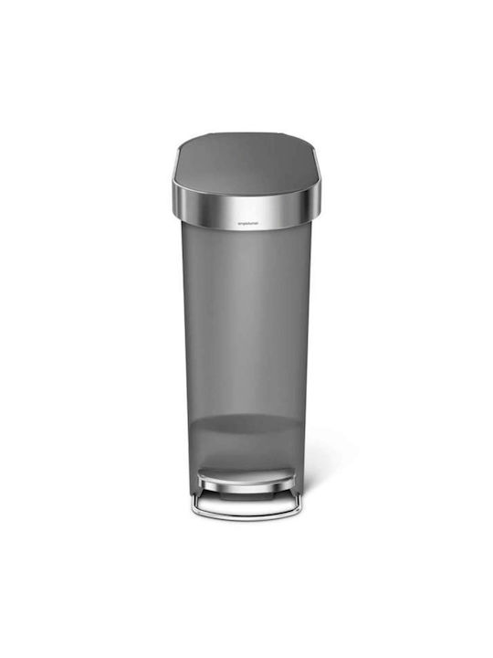Simplehuman Abfalleimer Abfall aus Edelstahl mit Pedal 40Es 1Stück
