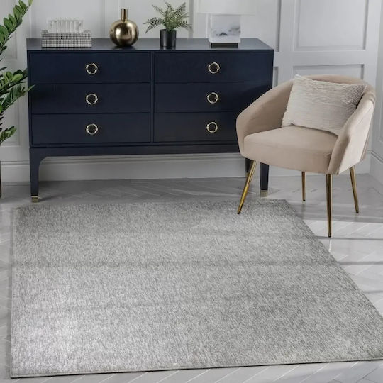 Rug Rectangular Light Grey-Ivory