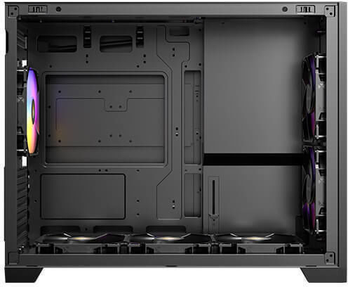 Antec FLUX M Gaming Micro Tower Computer Case with Side Window Black