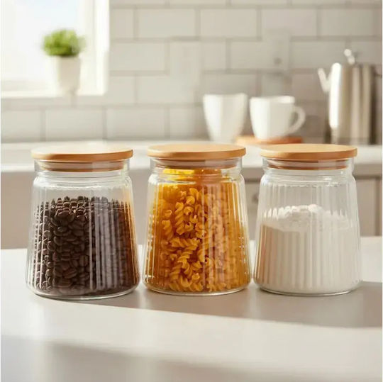 Vilde Vilde Allgemeine Verwendung Glas Vasen mit Deckel Transparent 700ml