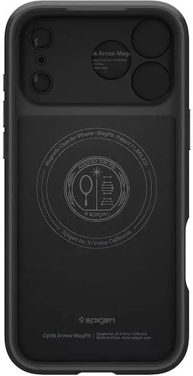 Spigen Optik Umschlag Rückseite Silikon / Kunststoff Schwarz (iPhone 17 Pro)