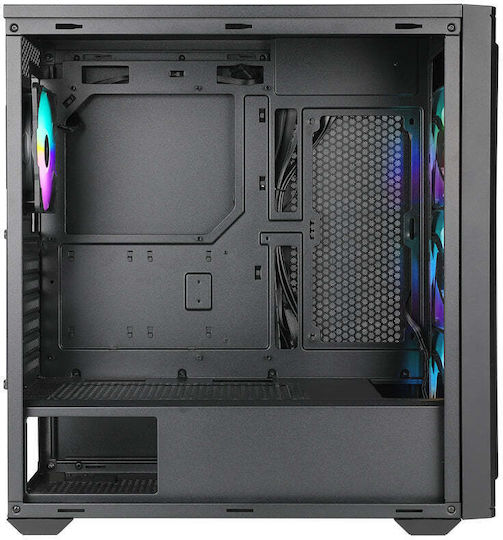 Azza Torrent Gaming Midi Tower Κουτί Υπολογιστή με Πλαϊνό Παράθυρο Μαύρο