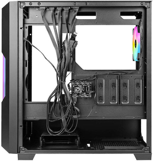 Azza Guardian Glass Gaming Midi Tower Κουτί Υπολογιστή με Πλαϊνό Παράθυρο και ARGB Φωτισμό Glass White