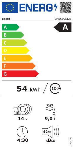 Bosch Напълно вградена съдомиялна машина с Wi-Fi за 14 комплекта Ш59.8xВ81.5см.