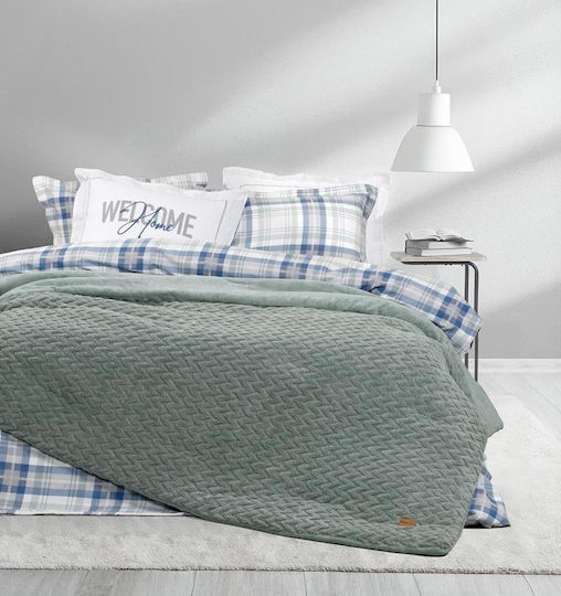 Nima Duvet Cover Semi-double 180x240cm Muffle Smoky Green 720 GSMGsm