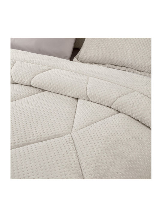 Saint Clair Duvet Cover Queen 220x240cm Ivory 660 GSMGsm
