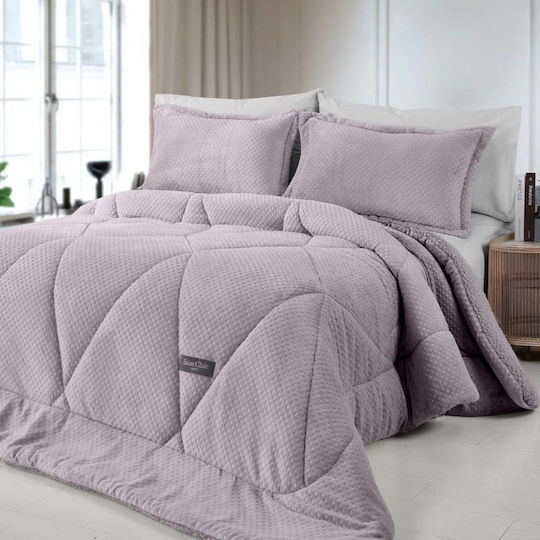 Saint Clair Bettbezug Großes Doppelbett 220x240cm Melanze 660 GSMGsm