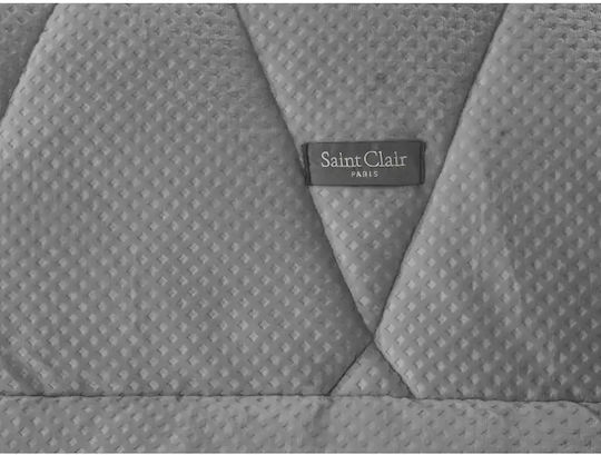Saint Clair Κουβερτοπάπλωμα Ημίδιπλο 180x240εκ. Silver 660 GSM