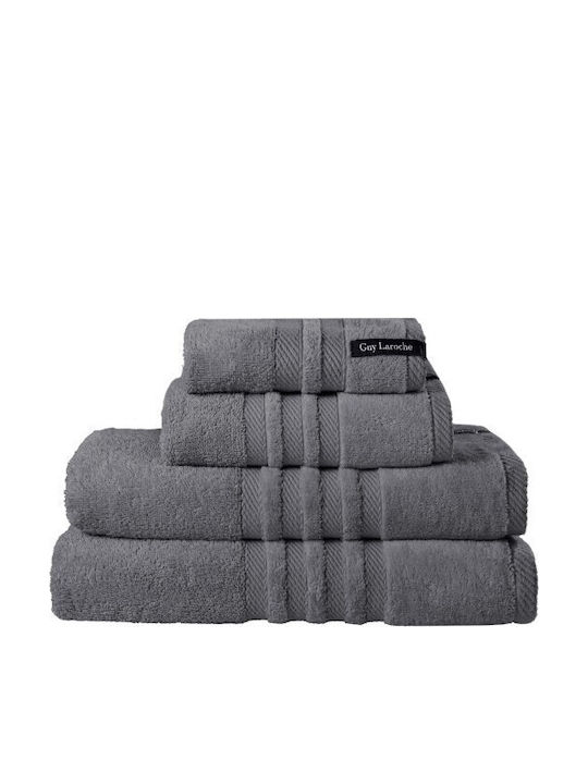 Guy Laroche Badehandtuch Bonus 90x150εκ. Anthracite Gewicht 560gr/m²