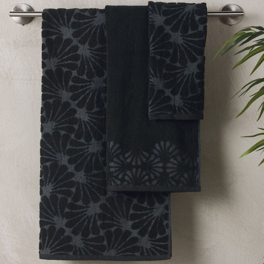 Kentia Facecloth Pika 50x90cm Black Weight 550gr/m²