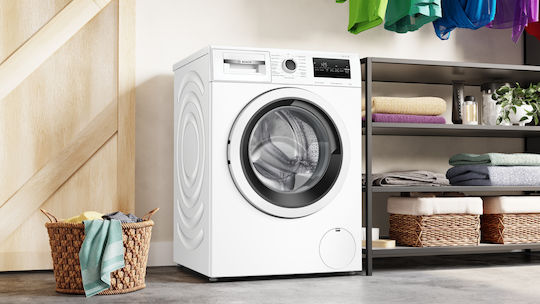 Bosch Πλυντήριο Ρούχων 8kg με Τεχνολογία Ατμού 1400 Στροφών Speed Perfect WAN28283GR
