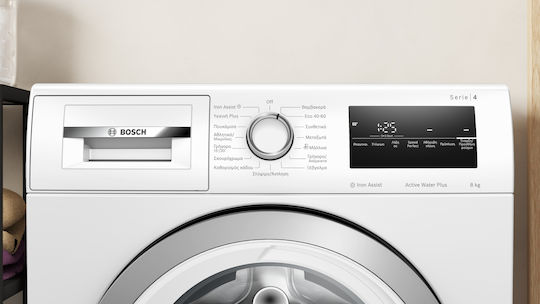 Bosch Πλυντήριο Ρούχων 8kg με Τεχνολογία Ατμού 1400 Στροφών Active Water Plus WAN28285GR