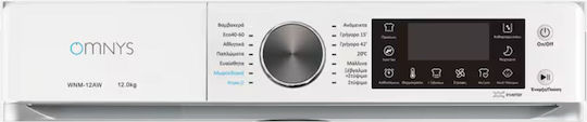 Omnys Πλυντήριο Ρούχων 12kg 1400 Στροφών WNM-12AW