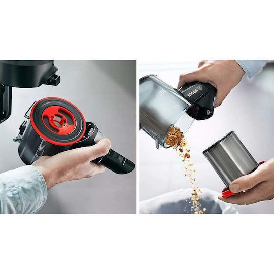 Bosch Unlimited 7 Επαναφορτιζόμενη Σκούπα 2 σε 1 Stick & Χειρός 18V Μαύρη
