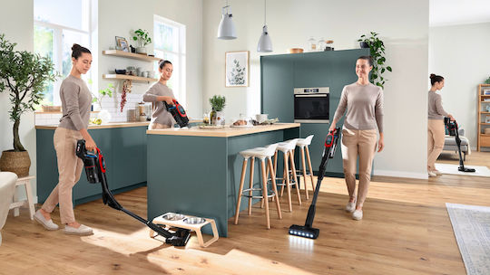 Bosch Unlimited 10 ProAnimal Прахосмукачка 2 в 1 Stick & Ръчна Червена
