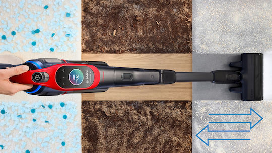 Bosch Unlimited 10 ProAnimal Прахосмукачка 2 в 1 Stick & Ръчна Червена