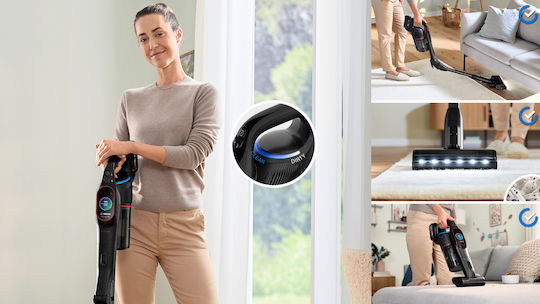 Bosch Unlimited 10 ProPower Επαναφορτιζόμενη Σκούπα 2 σε 1 Stick & Χειρός 18V Μαύρη