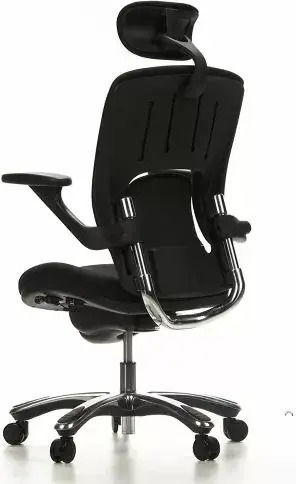 Hjh Оffice Vapor Lux Bürostuhl mit Einstellbaren Armen Schwarze