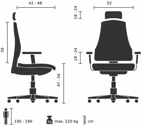 Hjh Оffice Falun Καρέκλα Γραφείου με Ρυθμιζόμενα Μπράτσα Black