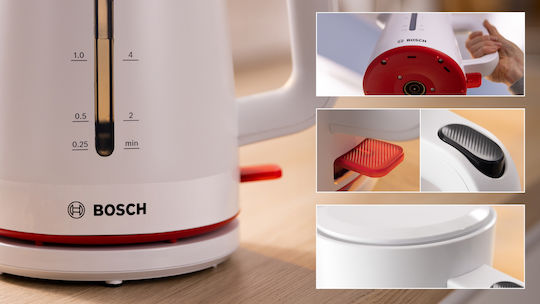 Bosch MyMoment Електрически Канa 1.7л 2400W Бял