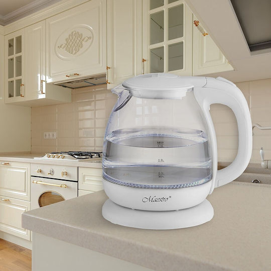 Maestro Kettle 1lt 1100W White