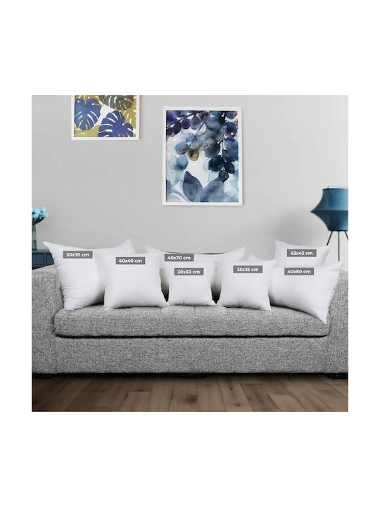 Utopia Pillow Filling 100% Cotton White 45x45cm