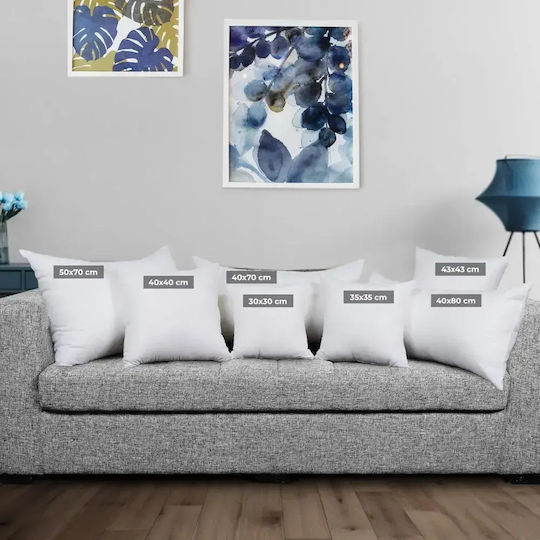 Utopia Γέμισμα White 2τμχ 45x45εκ.