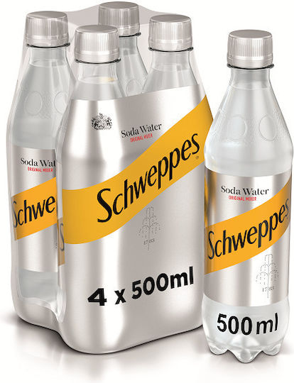 Schweppes Сода с Газировка в Бутилка 4x500мл