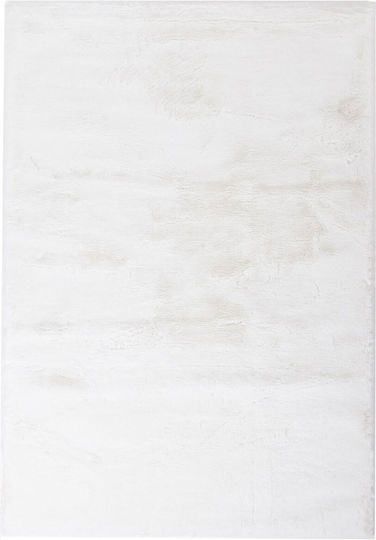 Royal Carpet Bunny Αντιολισθητικό Χαλί Ορθογώνιο Shaggy Γούνινο White 67x140cm