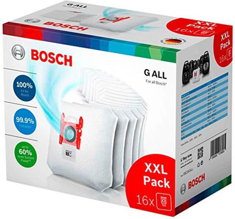 Bosch Vacuum Cleaner Bags 16pcs Compatible with Vacuum Cleaner Bosch