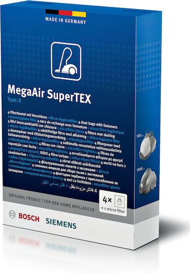 Bosch Σακούλες Σκούπας 4τμχ Συμβατή με Σκούπα Bosch
