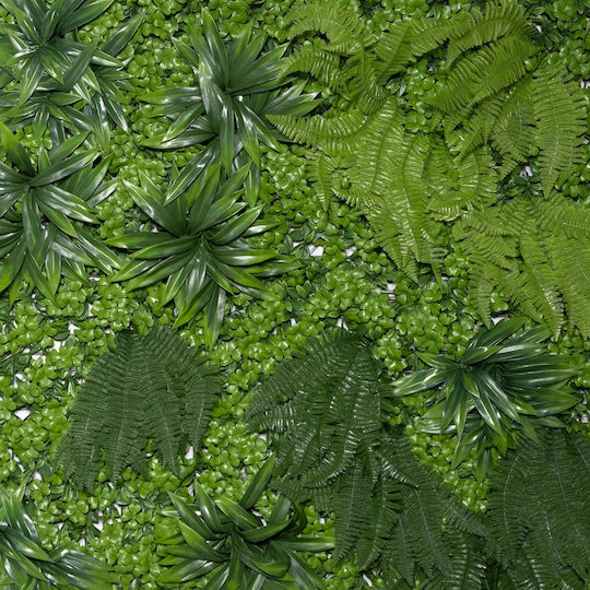 Supergreens Panou artificial de frunziș Trifoi Ferigă Norocos 1x1m Supergreens Panou artificial de frunziș Trifoi Ferigă Norocos 1x1m