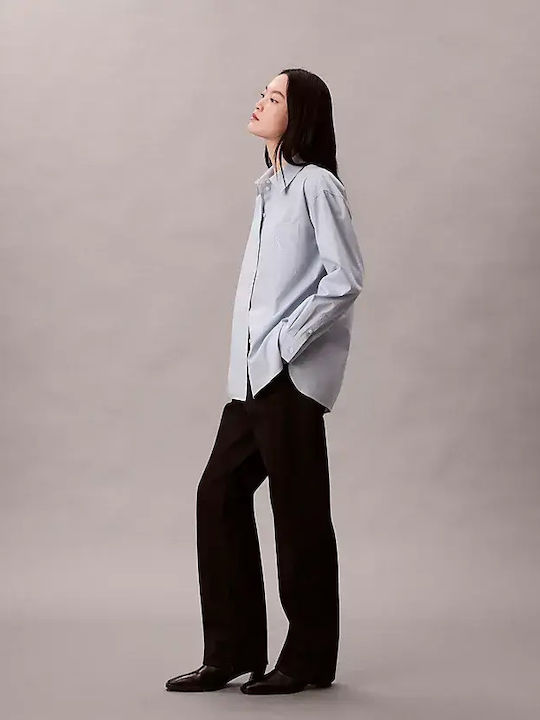 Women's Long Sleeve Shirt Light Blue