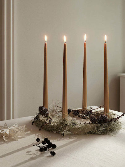 Broste Copenhagen Kerzen Gold 4Stücke