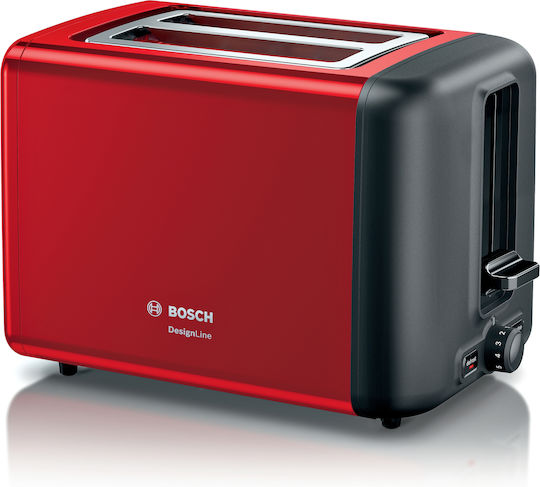 Bosch Toaster 2 Slots 970W Red