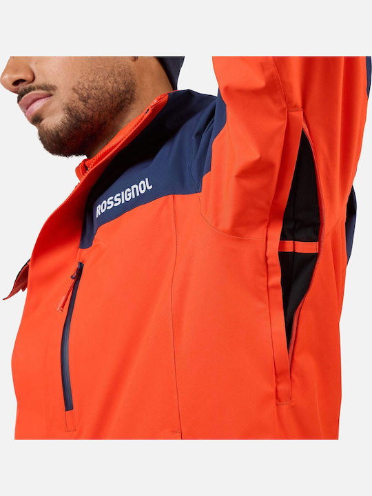 Rossignol I-008617-1934 Ανδρικό Μπουφάν για Σκι & Snowboard Πορτοκαλί