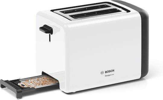 Bosch Toaster 2 Slots 970W White
