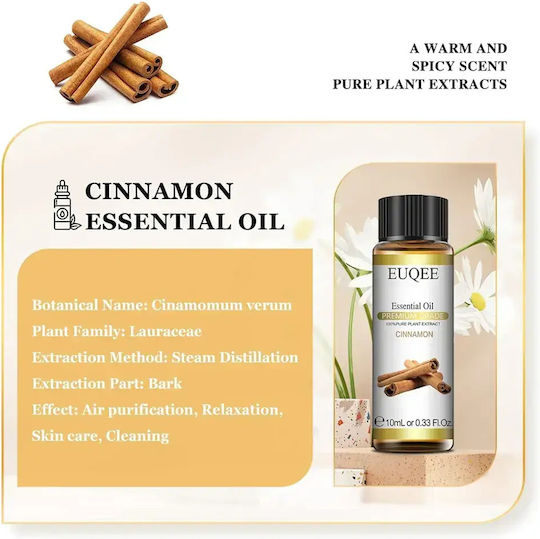 Essential Oil Euqee *16040-3 Dc Cinnamon Natural Ingredients 10 Ml