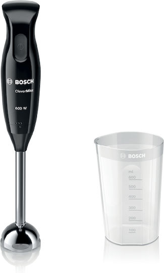 Bosch CleverMixx Ραβδομπλέντερ με Ανοξείδωτη Ράβδο 600W Μαύρο